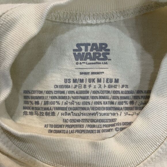 Star Wars Grogu Wanted Spirit Jersey Short Sleeve Unisex Medium Disney Yoda - Picture 8 of 8